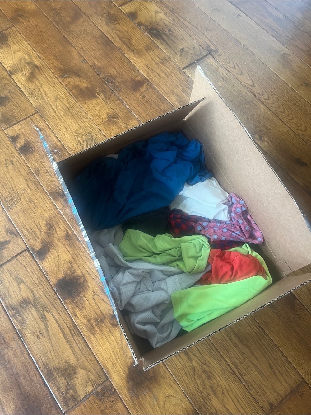 Assorted Color Clothing Lot - Bright Green, Teal, Red, Pink